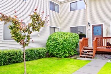 Landscaped courtyard path to front door