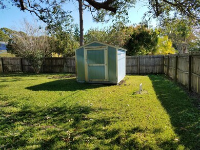 SHED IN BACKYARD