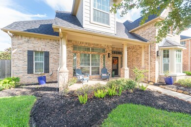 Lovely front porch to enjoy this cooler weather.