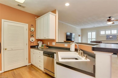 Galley-style kitchen w/good size utility room/pantry