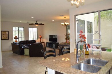 Island and Living Room