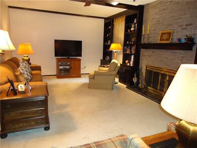 Family Room. Large Family room with gas fireplace,