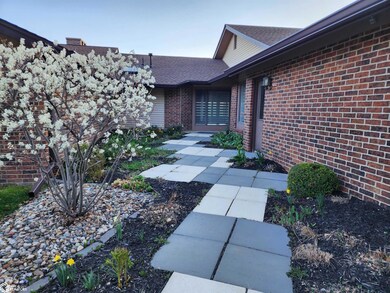 Lovely landscapped front entry