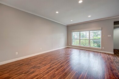 The living room is quite large and has a great vie