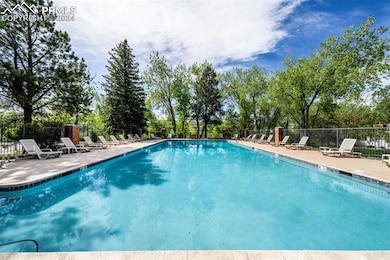 View of pool and deck
