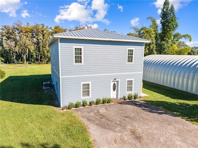 Side view of front with 30 x 50 Metal building.