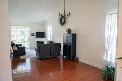 Dining area opens to both living room and kitchen 
