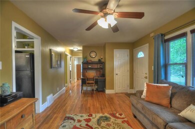 Living room features coat closet and nook perfect 