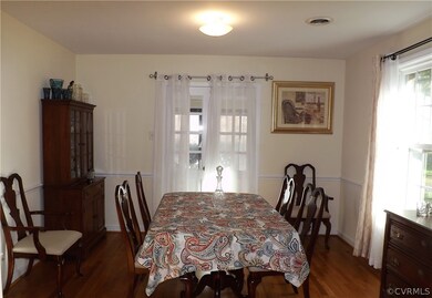 The Dining Area has double doors that lead to the