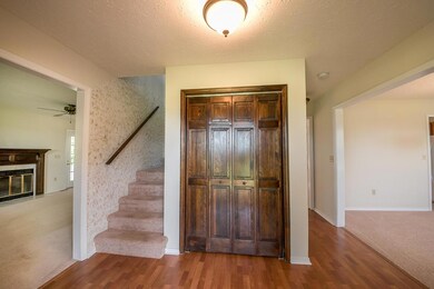 Foyer with coat closet