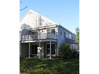 Exterior Back. Private deck and...