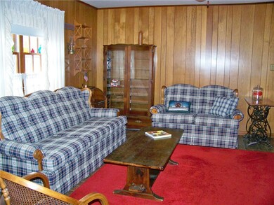 Spacious family room adjoins the kitchen.