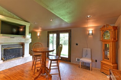 Nook/family room area with French doors leading out to patio