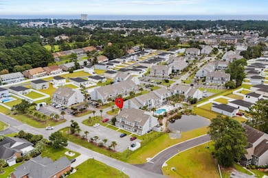 Birds eye view of property