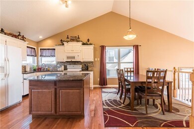 Spacious kitchen and dining area
