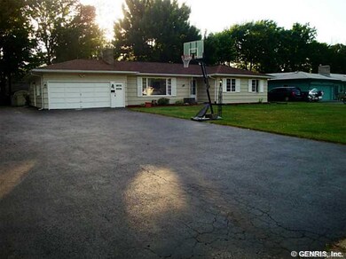 Exterior Front. LOOK AT THIS HUGE DRIVEWAY