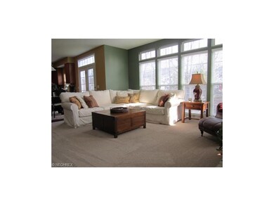 Family room with 4 foot extension and beautiful wi