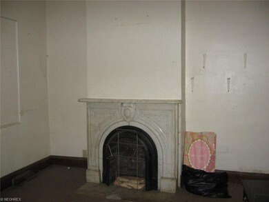 1894 W 47th St. Decorative marble fireplace mantel
