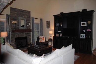 Great Room Built in and Fireplace