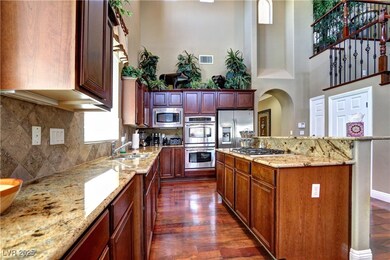 Kitchen with appliances with stainless steel finis