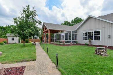 Path from garden to house