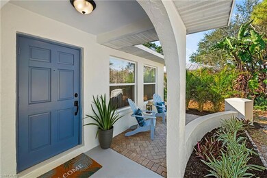 Entrance to property featuring front patio