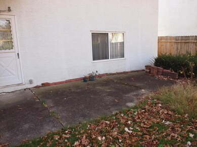 Patio area of rear yard