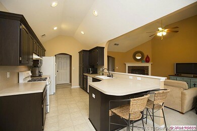 Vaulted Kitchen showcases beautifully refinished c
