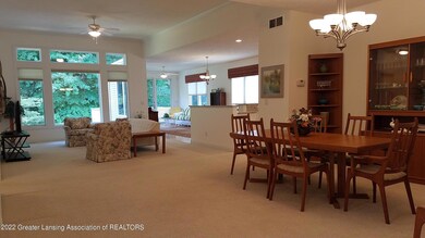 Greatroom with volume ceiling