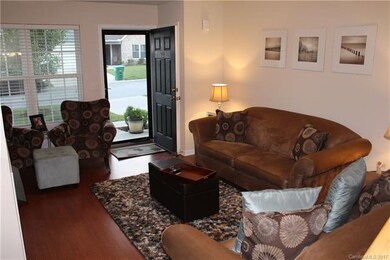 Spacious living room with full length lockable gla