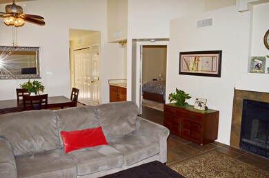 Great room open to dining