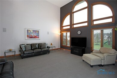 Dramatic High Ceilings in Family Room