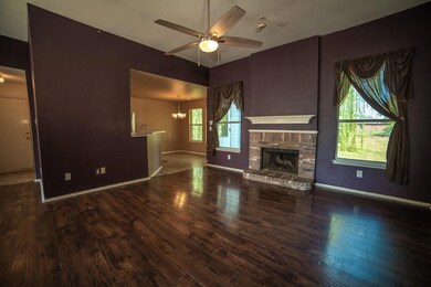 Unfurnished living room with a fireplace, ceiling 