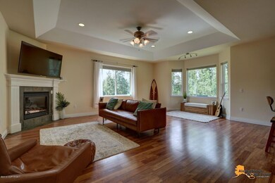Living Room w/Coffered Ceiling
