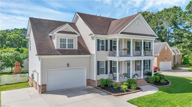 Southern-inspired design with double porches on the front
