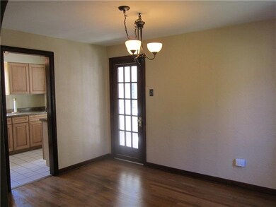Dining room with door to sun room and also leads t