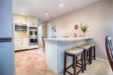 Double wall oven, Island with storage on one side 