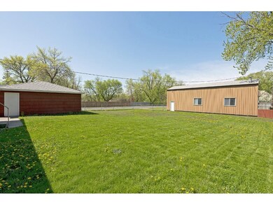 Spacious fenced yard area.