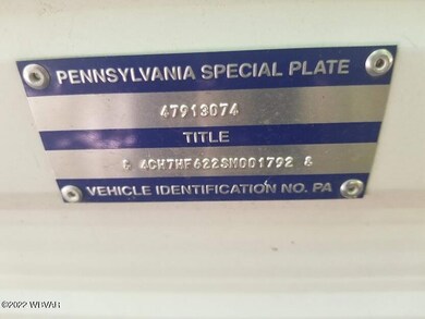 Meade camper info tag