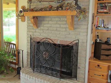 Living Room. Center piece wood burning fireplace