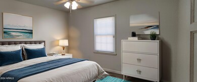 Bedroom 2 staged