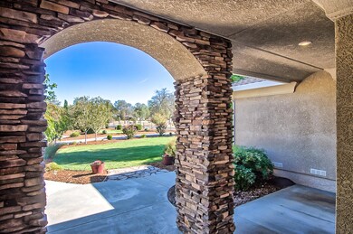 Grand Stacked Stone Entry