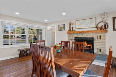 Dining Room With Fireplace