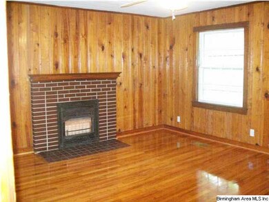 Bedroom with fireplace