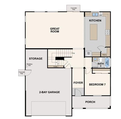 6613 East Cambridge Ave, First Floor, Floor Plan