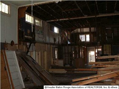 Interior has been gutted for remodeling.
