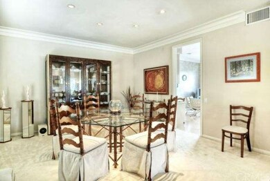 The spacious formal dining room can entertain smal