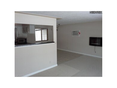 Front foyer looking thru cut out to kitchen and di