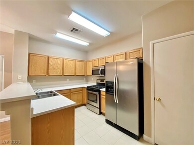 Kitchen with pantry.