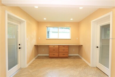 Built-in double desks